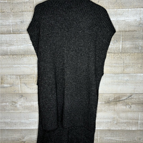 Lou & Grey gray wool mohair blend sleeveless duster sweater medium - Picture 2 of 5